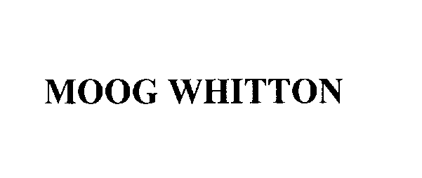 Trademark Logo MOOG WHITTON