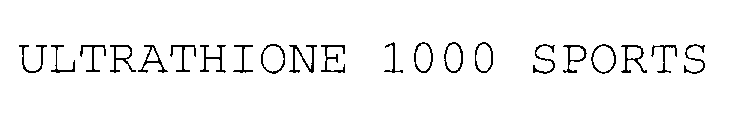 Trademark Logo ULTRATHIONE 1000 SPORTS