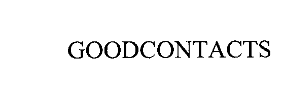 Trademark Logo GOODCONTACTS
