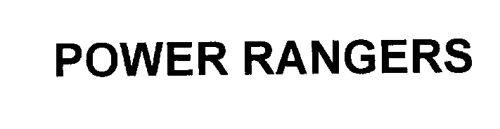 Trademark Logo POWER RANGERS