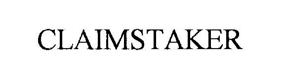 Trademark Logo CLAIMSTAKER