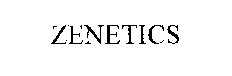 Trademark Logo ZENETICS