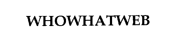 Trademark Logo WHOWHATWEB