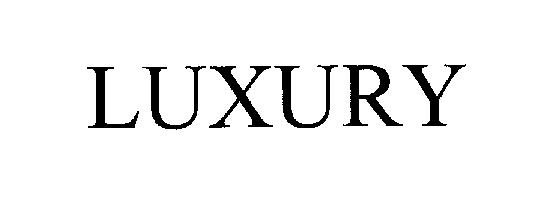 Trademark Logo LUXURY