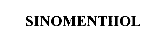 Trademark Logo SINOMENTHOL