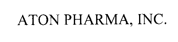 Trademark Logo ATON PHARMA, INC.