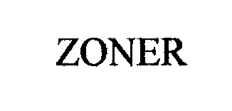 Trademark Logo ZONER