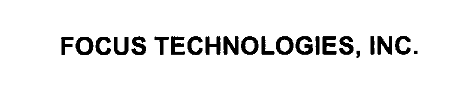 Trademark Logo FOCUS TECHNOLOGIES