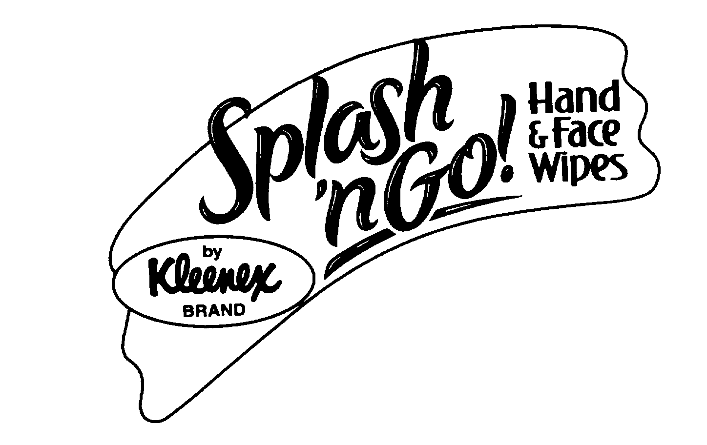 Trademark Logo SPLASH 'N GO! HAND & FACE WIPES BY KLEENEX BRAND