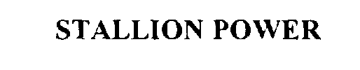 Trademark Logo STALLION POWER