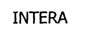 Trademark Logo INTERA
