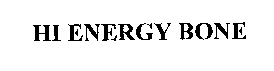 Trademark Logo HI ENERGY BONE