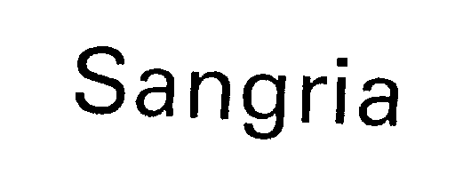 Trademark Logo SANGRIA