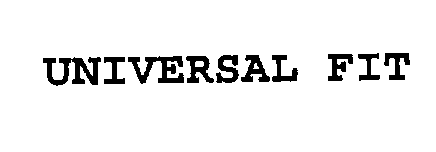 Trademark Logo UNIVERSAL FIT