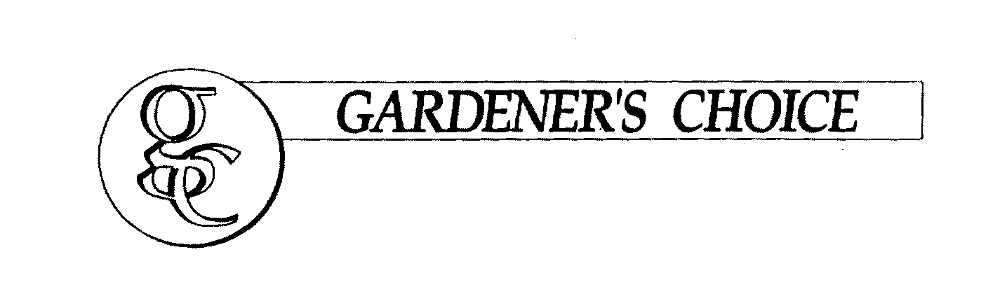 Trademark Logo GC GARDENER'S CHOICE