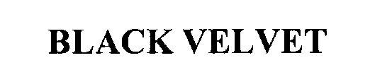 Trademark Logo BLACK VELVET