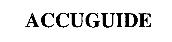 Trademark Logo ACCUGUIDE