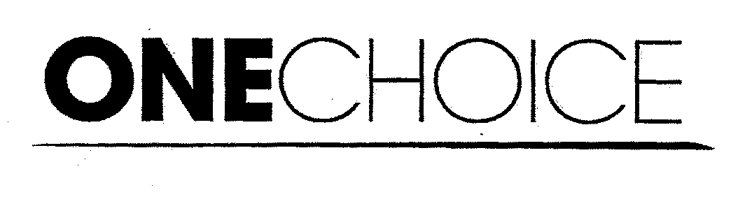 Trademark Logo ONECHOICE