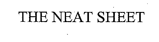 Trademark Logo THE NEAT SHEET