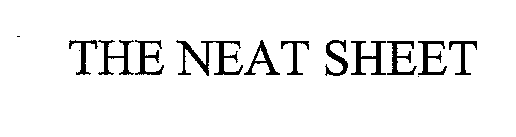 Trademark Logo THE NEAT SHEET