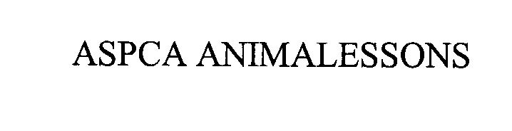 Trademark Logo ASPCA ANIMALESSONS