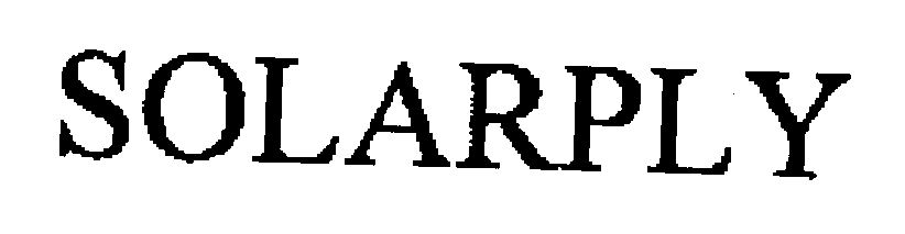 Trademark Logo SOLARPLY