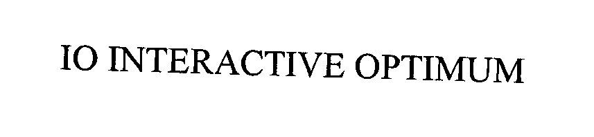 Trademark Logo IO INTERACTIVE OPTIMUM