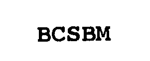 Trademark Logo BCSBM