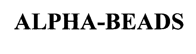 Trademark Logo ALPHA-BEADS