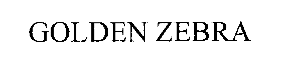 Trademark Logo GOLDEN ZEBRA