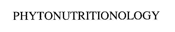 Trademark Logo PHYTONUTRITIONOLOGY