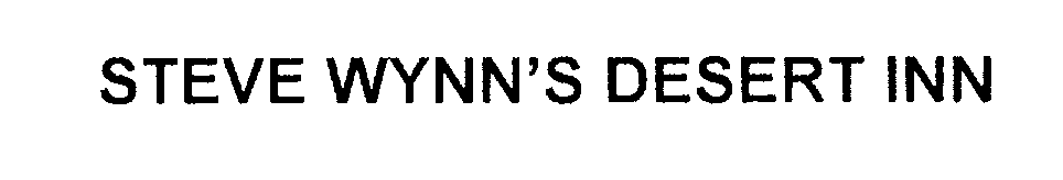 Trademark Logo STEVE WYNN'S DESERT INN