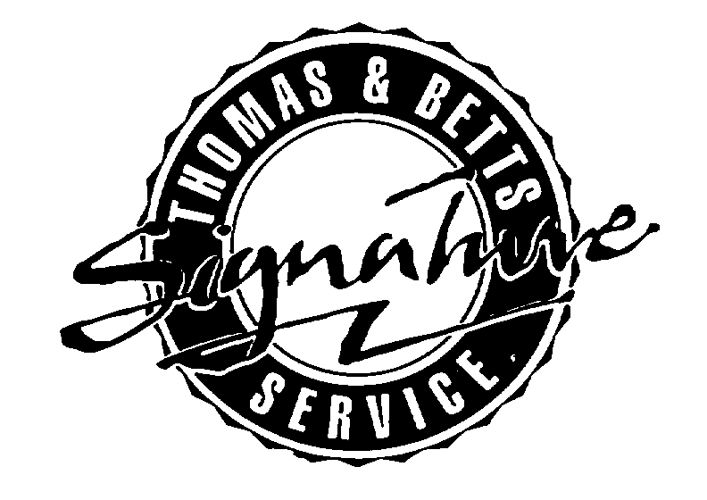 Trademark Logo SIGNATURE THOMAS & BETTS SERVICE