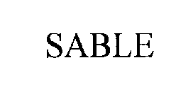 Trademark Logo SABLE