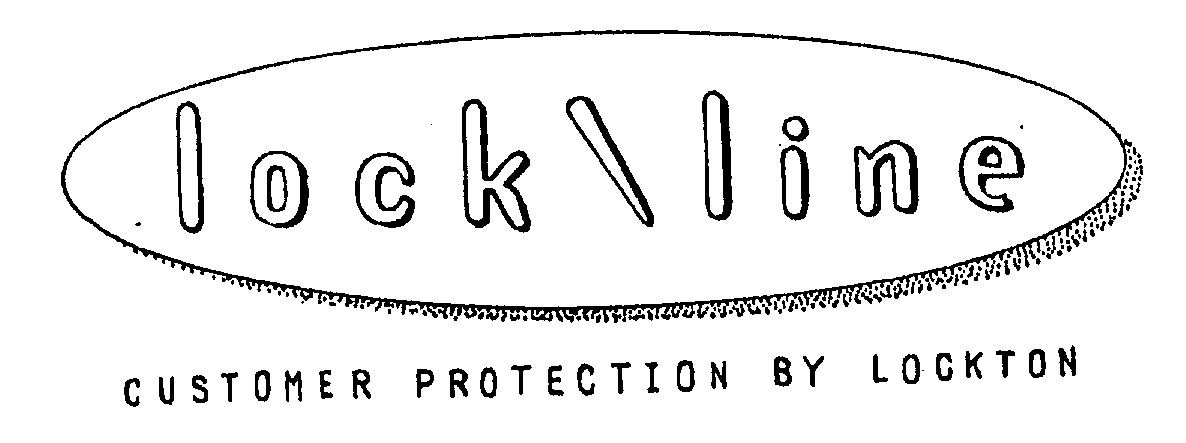 Trademark Logo LOCK/ LINE CUSTOMER PROTECTION BY LOCKTON
