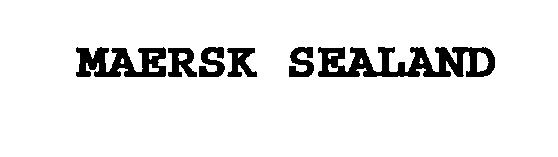 Trademark Logo MAERSK SEALAND