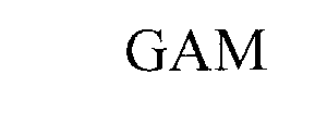 Trademark Logo GAM