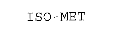 Trademark Logo ISO-MET