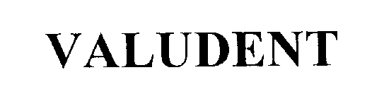 Trademark Logo VALUDENT