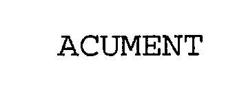Trademark Logo ACUMENT