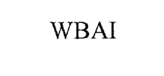 Trademark Logo WBAI