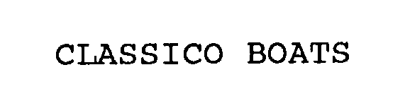 Trademark Logo CLASSICO BOATS