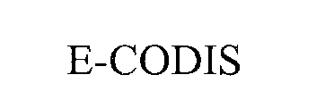 Trademark Logo E-CODIS