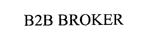 Trademark Logo B2B BROKER