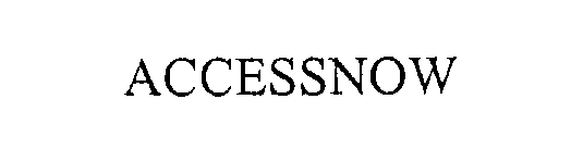 Trademark Logo ACCESSNOW