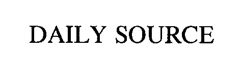Trademark Logo DAILY SOURCE
