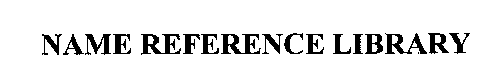Trademark Logo NAME REFERENCE LIBRARY