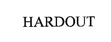 Trademark Logo HARDOUT
