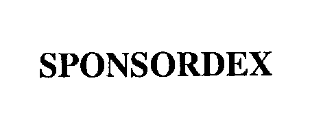 Trademark Logo SPONSORDEX