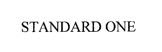Trademark Logo STANDARD ONE